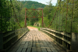 Swinging Bridge At Sylamore